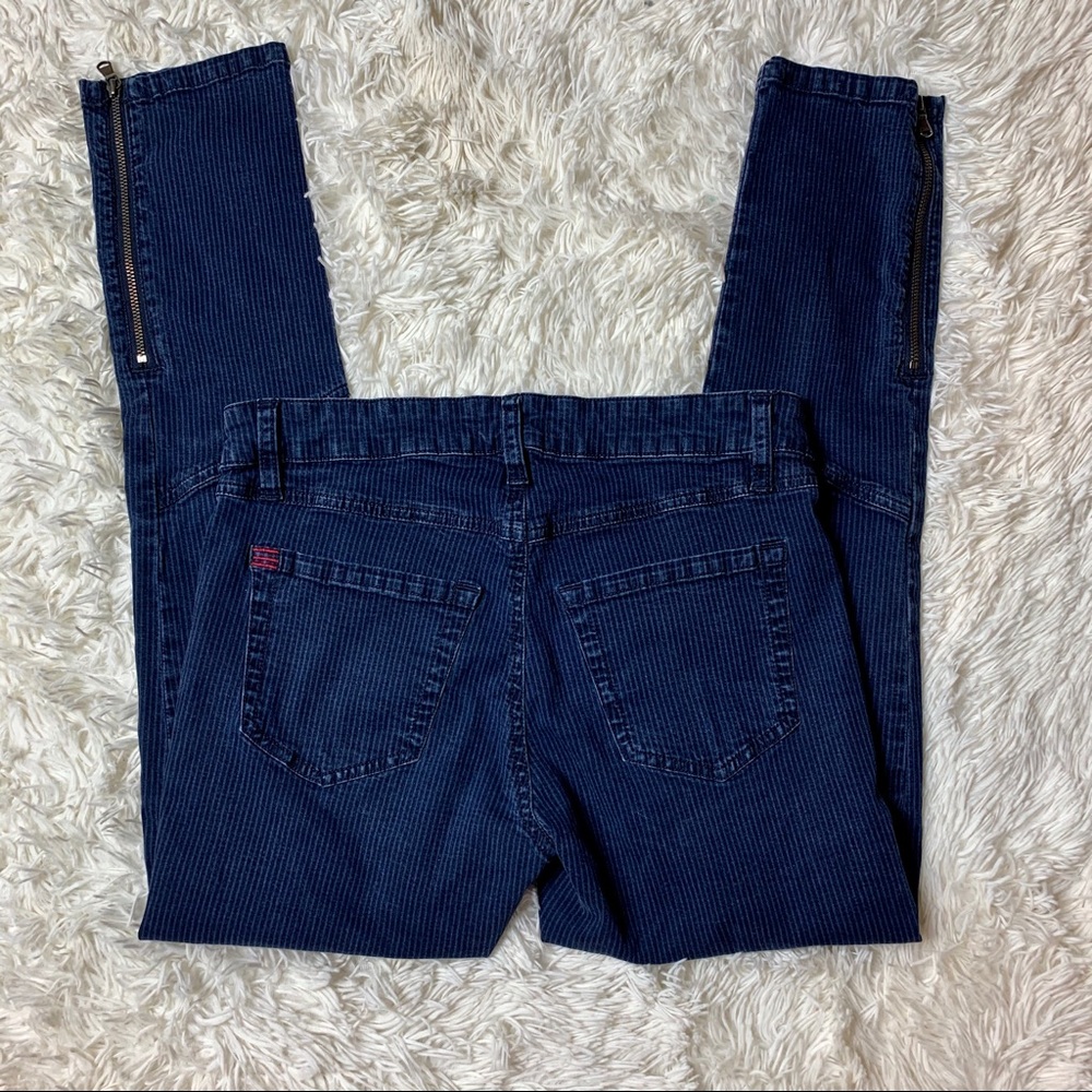 BDG Zippered Cigarette Pinstripe Skinny Jeans 26
